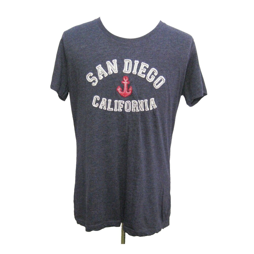 SAN DIEGO California Men's (2XL) Purple Short Sleeve Shirt Graphic T-Shirt Top